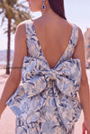 floral-pink-green-tight-boat-neck-short-homecoming-dress-with-bow