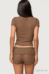 Rye Sheer Textured T Shirt
