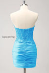lilac-strapless-corset-pleated-tight-homecoming-dress-with-appliques