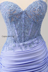 lilac-strapless-corset-pleated-tight-homecoming-dress-with-appliques
