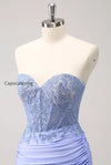 lilac-strapless-corset-pleated-tight-homecoming-dress-with-appliques