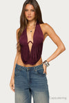 Eina Cowl Neck Halter Top