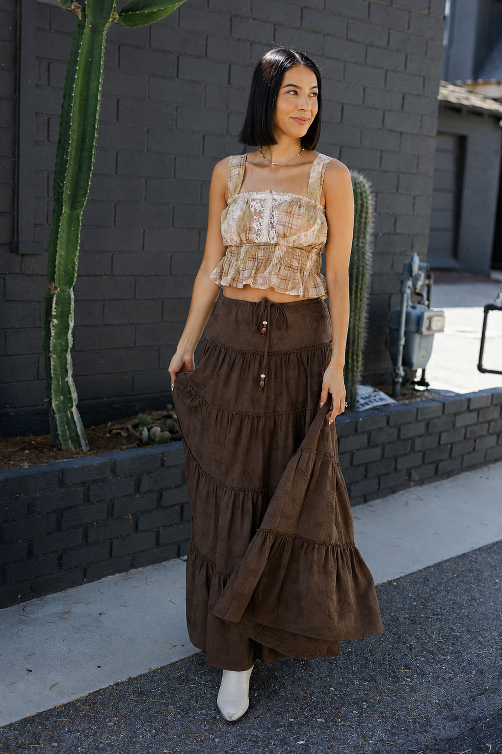 Tiered Maxi Skirt
