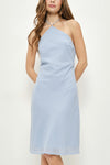 Polka Dot Halter Midi Dress