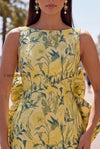 floral-pink-green-tight-boat-neck-short-homecoming-dress-with-bow
