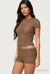 Rye Sheer Textured T Shirt