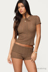 Rye Sheer Textured T Shirt