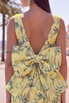 floral-pink-green-tight-boat-neck-short-homecoming-dress-with-bow