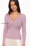 demi-twist-detail-knit-top-lavender