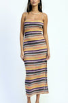 Striped Knit Cami Midi Dress