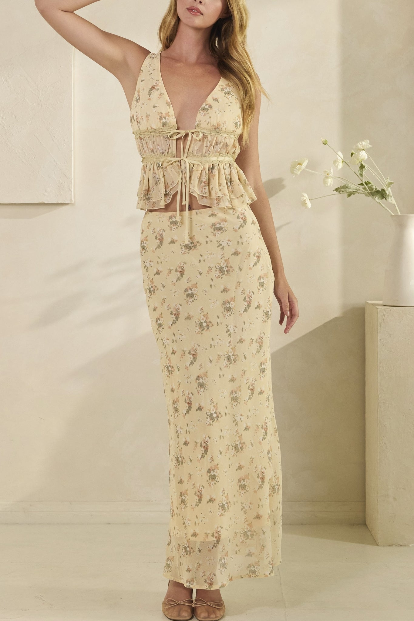 Floral Maxi Skirt