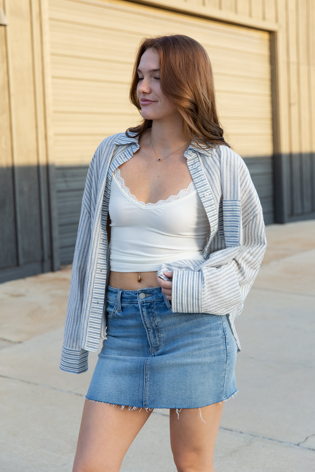 Denim Mini Skirt