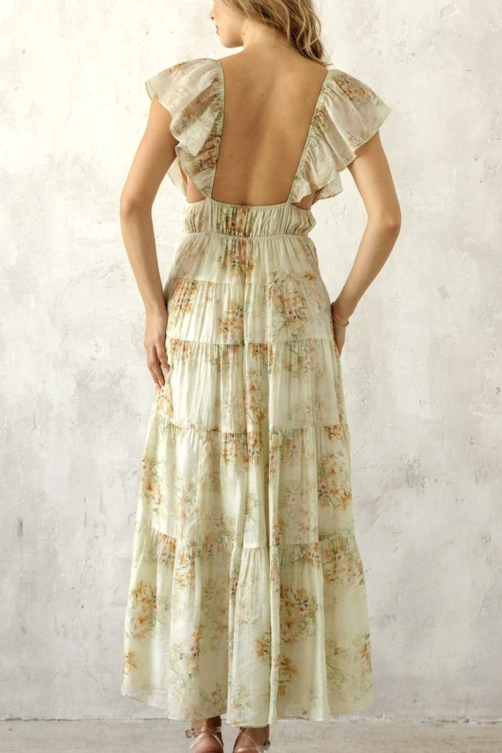 Floral Tiered Maxi Dress